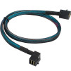 Кабель SFF-8643 Mini-SAS HD to SFF-8643 Mini-SAS HD 90 Degree 0.6m