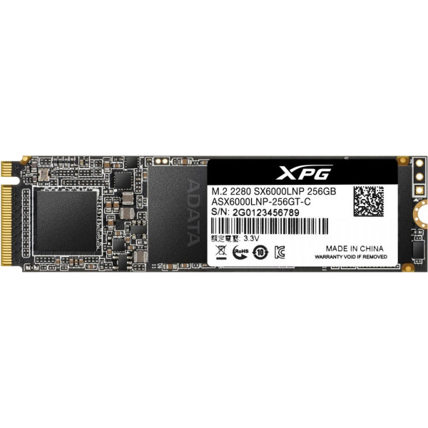Купити SSD диск ADATA XPG SX6000 Lite 256Gb NVMe PCIe M.2 2280 (ASX6000LNP-256GT-C)