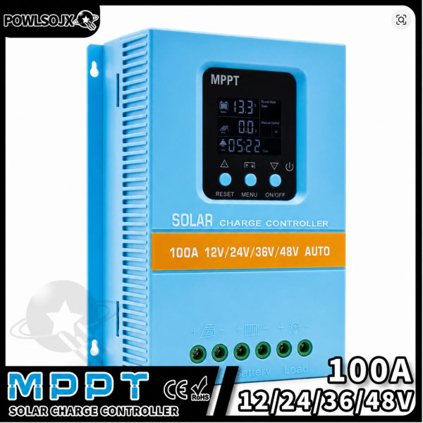 Купити Контролер заряду сонячних панелей POWLSOJX MPPT 100A 12–48V