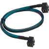 Кабель SFF-8643 Mini-SAS HD 90 Degree to SFF-8643 Mini-SAS HD 90 Degree 0.5m