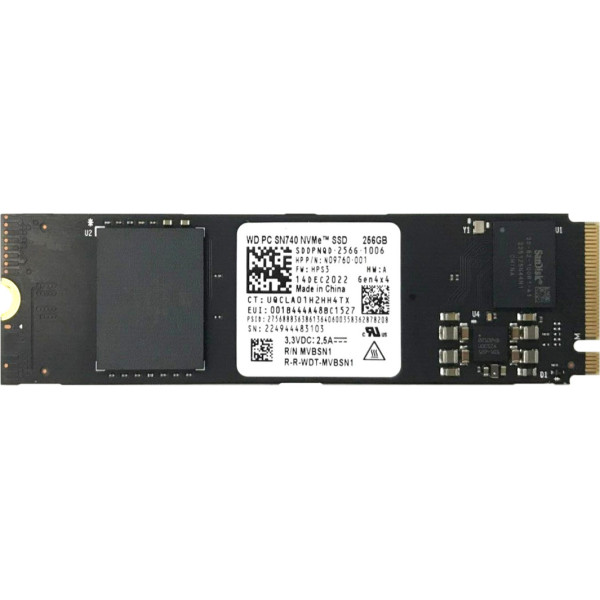 Купити SSD диск Western Digital PC SN740 256Gb NVMe PCIe M.2 2280 (SDDPNQD-256G)