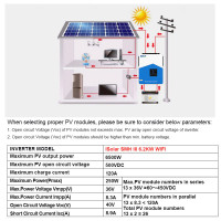 Купити Інвертор гібридний EASUN 6.2KW 48V 120A (ISolar-SMH-III-6.2KW-WiFi)