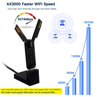 Купити Wi-Fi карта Fenvi WiFi 6E AX3000 Tri-Band USB 3.0 (RTL8832CU)