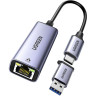 Адаптер Ugreen USB-C to Gigabit Ethernet Adapter (CM199) - Ugreen-USB-C-to-Gigabit-Ethernet-Adapter-(CM199)-1