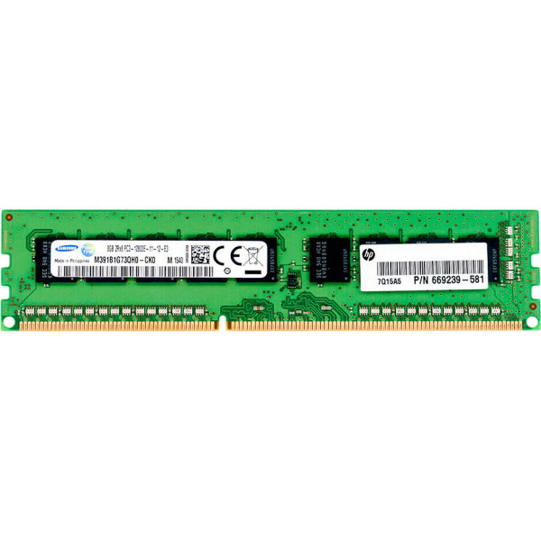 Купить Пам'ять для сервера HP 669239-581 DDR3-1600 8Gb PC3-12800E ECC Unbuffered