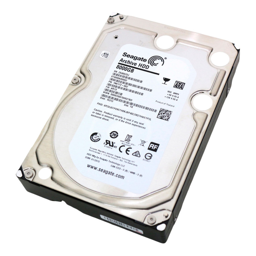 Жорсткий диск Seagate Archive HDD 8Tb 5.9K 6G SATA 3.5 (ST8000AS0002) –  ціна, купити в Києві, Харкові, Дніпрі, Одесі, Запорожжі, Львові. Жорсткий  диск Seagate Archive HDD 8Tb 5.9K 6G SATA 3.5 (ST8000AS0002)