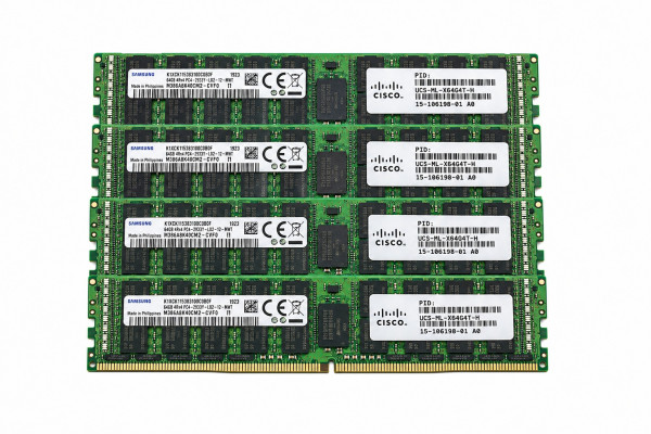 Купити Пам'ять для сервера Cisco 256GB (4×64GB) DDR4-2933 ECC LRDIMM — UCS-ML-X64G4T-H / 15-106198-01
