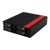 iStarUSA BPU-124DE-SS 5.25 to 4x 2.5 SATA 6 Gbps HDD SSD Hot-swap Rack - iStarUSA-BPU-124DE-SS-1