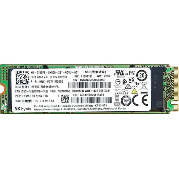 Купити SSD диск SK hynix PC711 1Tb NVMe PCIe M.2 2280 (HFS001TDE9X080N)