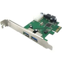 Плата розширення SanXi PCIe to 2x USB 3.0 (CK-00170H)