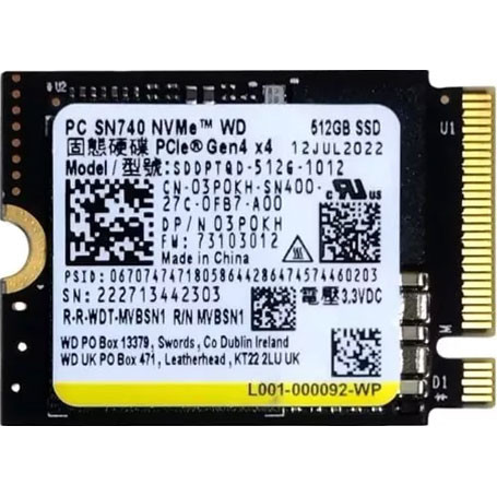 Купити SSD диск Western Digital PC SN740 512Gb NVMe PCIe M.2 2230 (SDDPTQD-512G)