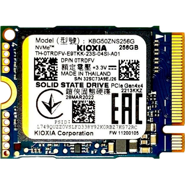 Купити SSD диск Kioxia BG5 256Gb NVMe PCIe M.2 2230 (KBG50ZNV256G)