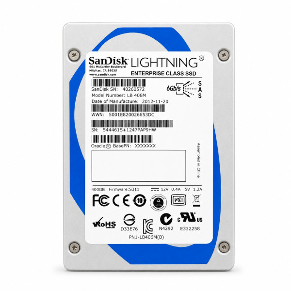 Купити SSD SanDisk Lightning LB406M 400GB SAS 6Gb/s Enterprise 2.5" (PN1-LB406M)