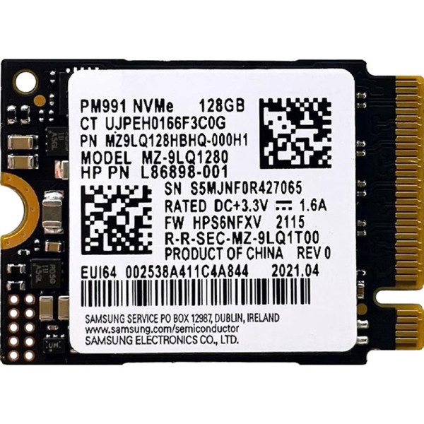 Купити SSD диск Samsung PM991 128Gb NVMe PCIe M.2 2230 (MZ-9LQ1280)