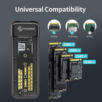 Купити Зовнішня кишеня PHIXERO SSD M.2 NVMe to USB Type-C External Case (YDB10C3)