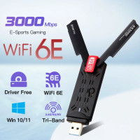 Купити Wi-Fi карта DERAPID WiFi 6E AX3000 Tri-Band USB 3.0 (RTL8832CU)