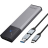 Зовнішня кишеня iDsonix SSD M.2 NVMe SATA Dual Protocol to USB Type-C External Case (IDPWEM2-G2) - iDsonix-SSD-M.2-NVMe-SATA-to-USB-Type-C-External-Dual-Protocol-Case-(IDPWEM2-G2)-1