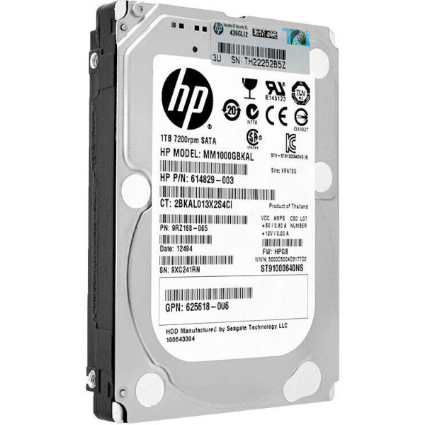 Купити Жорсткий диск HP 614829-003 1Tb 7.2K 6G SATA 2.5 (MM1000GBKAL)