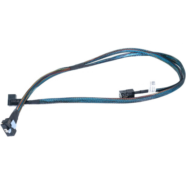 Купити Кабель Dell PowerEdge R740 PERC H750 SFF-8654 8i SlimSAS to 2 SFF-8643 Mini-SAS HD 0XJHM0 0.75m