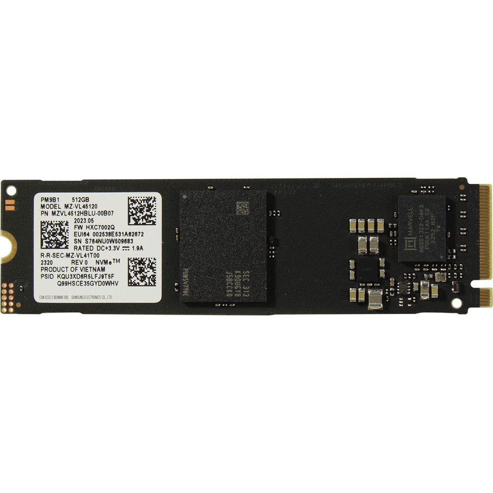 SSD диск Samsung PM9B1 512Gb NVMe PCIe M.2 2280 (MZ-VL45120