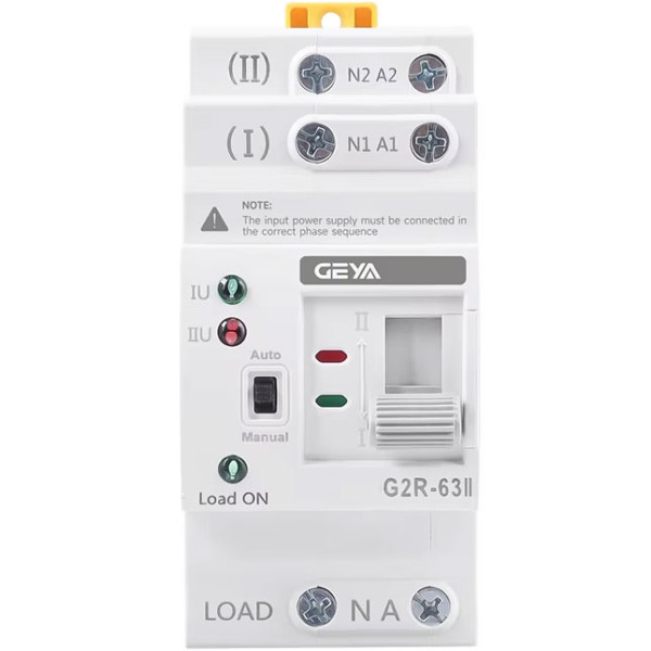 Купити Автомат введення резерву GEYA 230V 63А 2P (G2R-63)