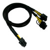 Кабель HP PCIe 10pin to Dual PCIe 6+2pin GPU Power Cable 0.5m