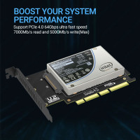 Купити Адаптер JEYI SSD U.2 NVMe to PCIe 4.0 Adapter (U2X4)