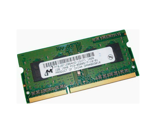 Купити Пам'ять для ноутбука Micron SODIMM DDR3-1066 1Gb PC3-8500S non-ECC Unbuffered (MT8JSF12864HZ-1G1F1)