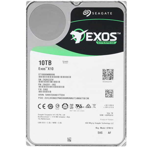 Купити Жорсткий диск Seagate Exos X10 10Tb 7.2K 12G SAS 3.5 (ST10000NM0096)