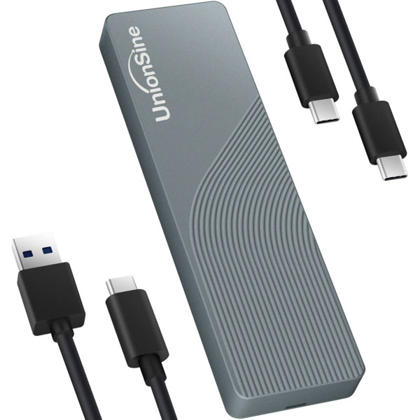 Купити Зовнішня кишеня UnionSine SSD M.2 NVMe SATA Dual Protocol to USB Type-C External Case (MD202)