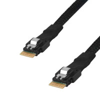 Купити Кабель SFF-8654 4i SlimSAS to SFF-8654 4i SlimSAS 0.5m Купити Кабель SFF-8654 4i SlimSAS to SFF-8654 4i SlimSAS 0.5m