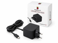 Блок живлення Raspberry Pi 5 27W USB-C 5.1V 5A EU Black (SC1408)
