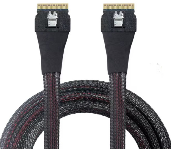 Купити Кабель SlimSAS SFF-8654 8i – SlimSAS SFF-8654 8i PCIe 4.0, 0.7 м