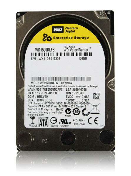 Купити Жорсткий диск Western Digital VelociRaptor 150Gb 10K 3G SATA 2.5 (WD1500BLFS)