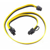 Кабель PCI-e 6pin to Dual PCI-e 6+2pin 18AWG 60см