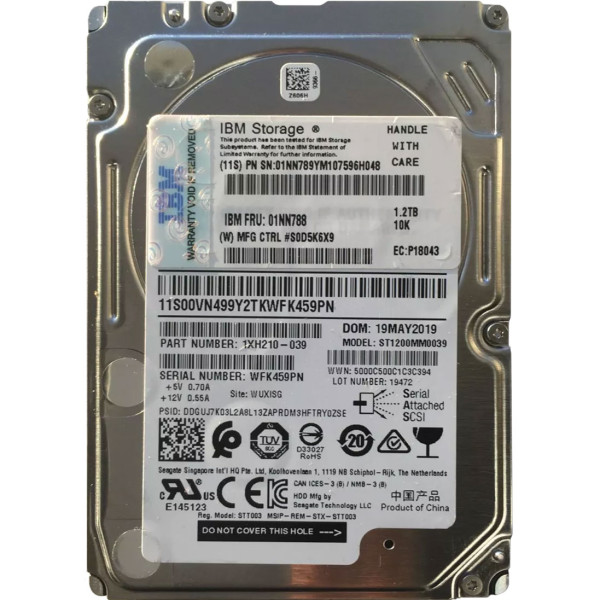 Купити Серверний диск Seagate Exos 10E2400 1.2Tb 10K 12G SAS 2.5 (ST1200MM0039)