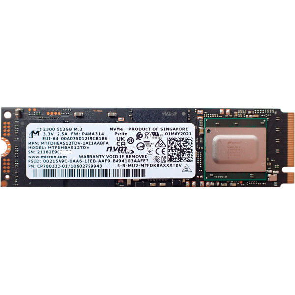 Купити SSD диск Micron 2300 512Gb NVMe PCIe M.2 2280 (MTFDHBA512TDV)