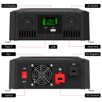 Купити Інвертор Datouboss 12V/24V 2300W (TY-PSW-4000)