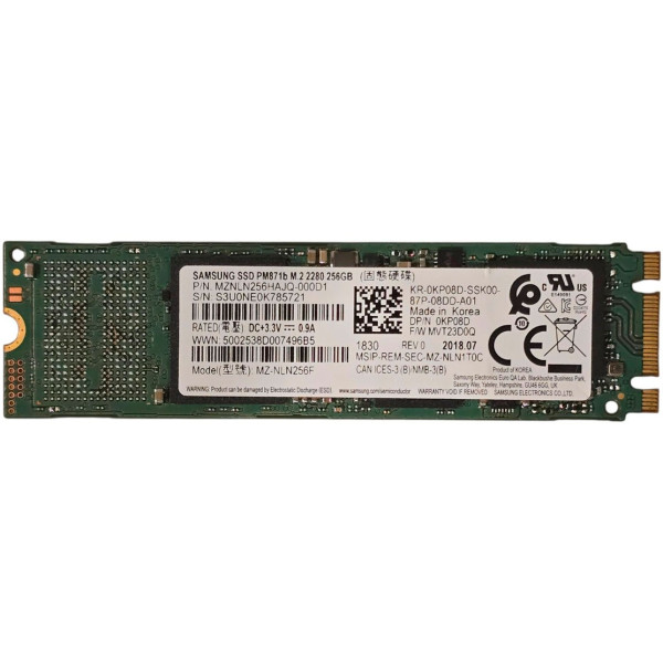 Купити SSD диск Samsung PM871b 256Gb 6G SATA M.2 2280 (MZ-NLN256F)