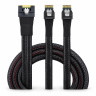 Кабель серверний SlimSAS SFF-8654 8i на 2× SlimSAS SFF-8654 4i, 50 см