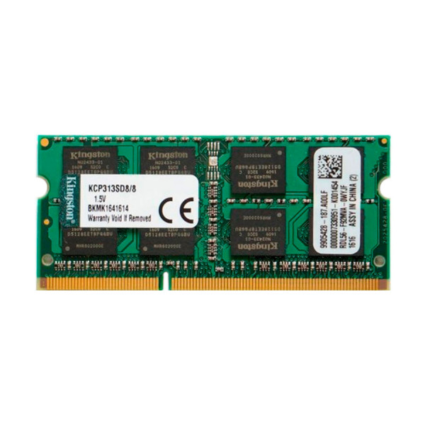 Купить Пам'ять для ноутбука Kingston SODIMM DDR3-1333 8Gb PC3-10600S non-ECC Unbuffered (KCP313SD8/8)
