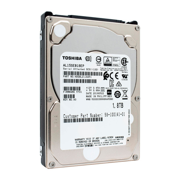 Купить Жесткий диск Toshiba AL15SE 1.8Tb 10K 12G SAS 2.5 (AL15SEB18EP)