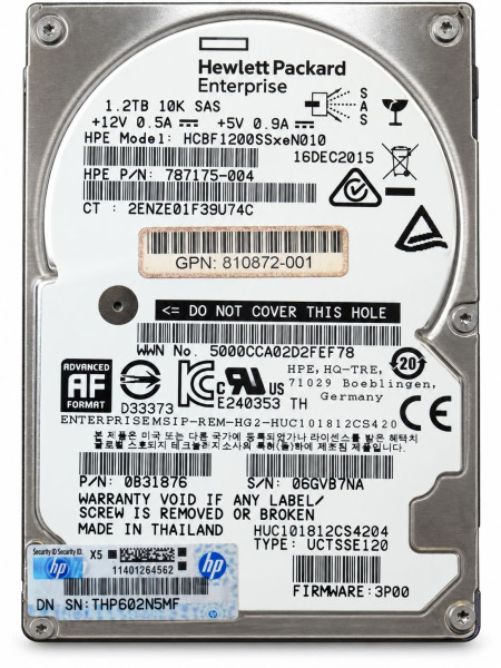 Купити Серверний диск HP HPE 3PAR 1.2TB 10K SAS 12Gb/s 2.5" 787175-004