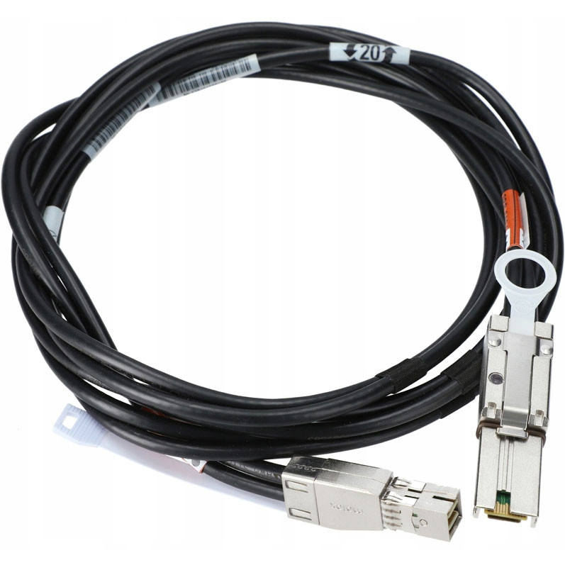 thumbnail image 2 of EMC 2.3M External Mini SAS Cable – SFF-8088 To SFF-8088, 038-004-091, Used 2 of 6