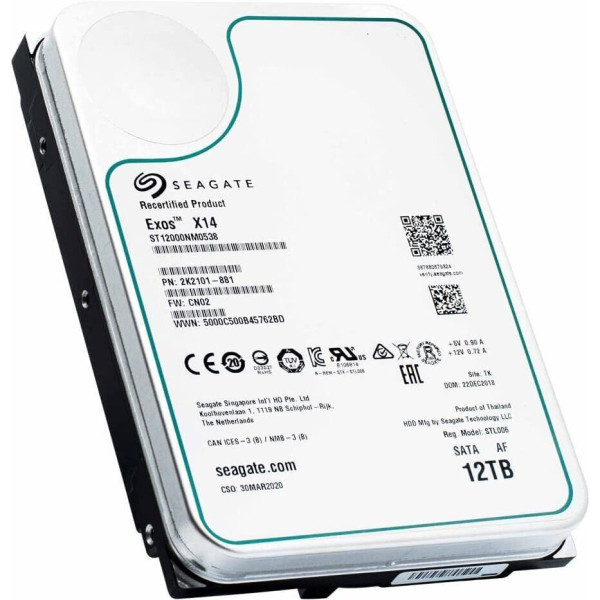 Купити Жорсткий диск Seagate Exos X14 12Tb 7.2K 6G SATA 3.5 (ST12000NM0538)