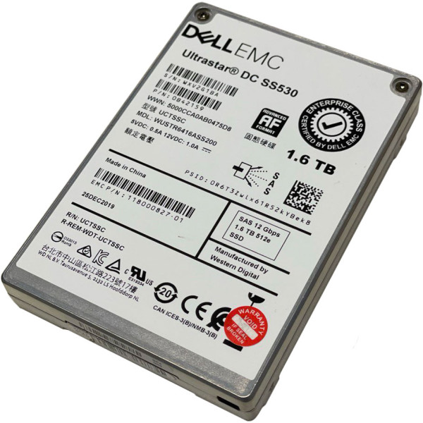 Купити SSD диск Dell Ultrastar DC SS530 1.6Tb 12G SAS 2.5 (WUSTR6416ASS200)