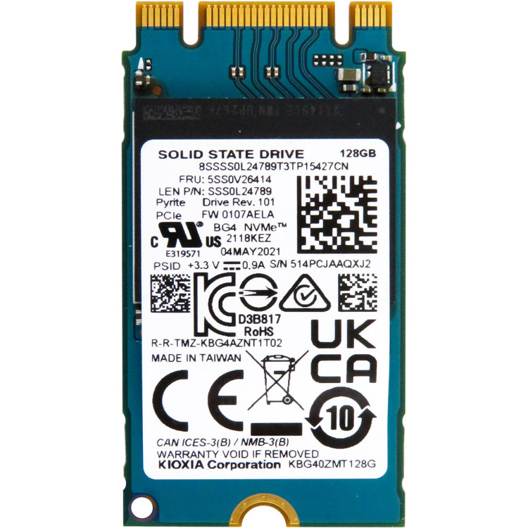 SSD диск Kioxia BG4 128Gb NVMe PCIe M.2 2242 (KBG40ZMT128G) – ціна