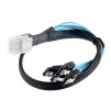 Кабель SFF-8087 Mini-SAS to 4 SATA Splitter 0.75m