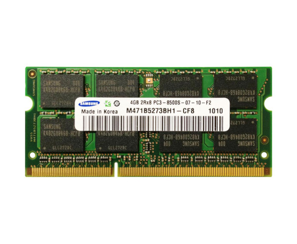 Купить Оперативная память Samsung SODIMM DDR3-1066 4Gb PC3-8500S non-ECC Unbuffered (M471B5273BH1-CF8)