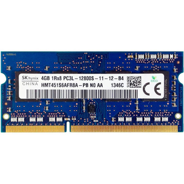 Купити Пам'ять для ноутбука Hynix SODIMM DDR3-1600 4Gb PC3L-12800S non-ECC Unbuffered (HMT451S6AFR8A-PB)